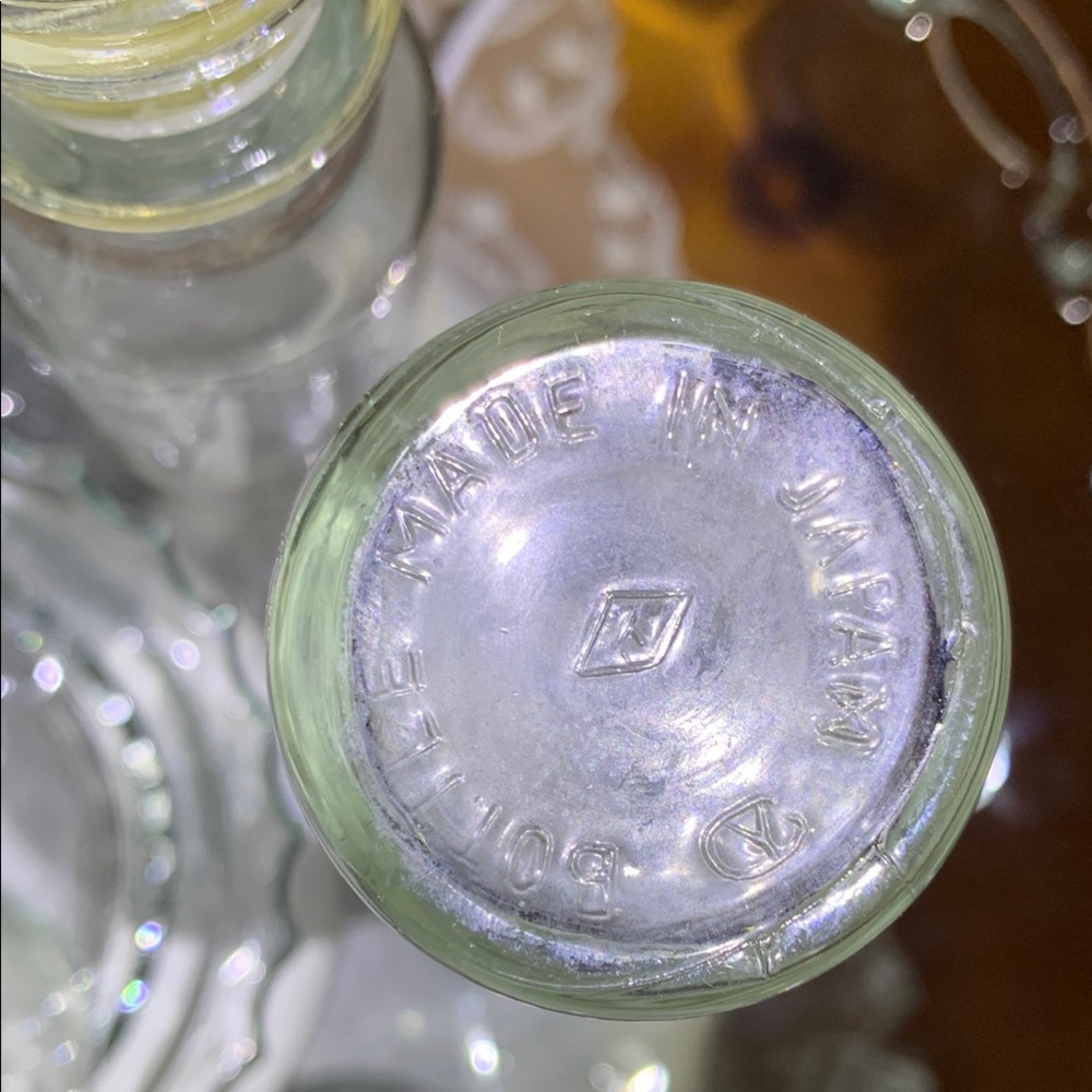 LOVE Potion or SPICE Glass Clear Jars VINTAGE Set/12 - for that GOTHIC effect... - Picture 7 of 10